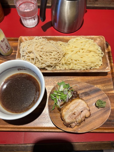 「つけそば(醤油・中盛300g)1050円」@戸越らーめん えにしの写真