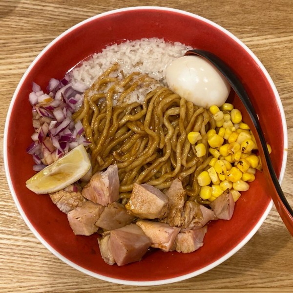 「味噌和え麺（追い飯付）¥1,400」@味噌らーめん 柿田川ひばり 恵比寿本店の写真