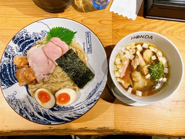 「自家製手揉みつけめん 特上:1,800円」@本田麺業 神田西口駅前店の写真