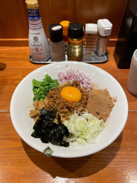 「【ゲリラ限定】台湾まぜそば（マー油ver）」@麺屋 真心の写真