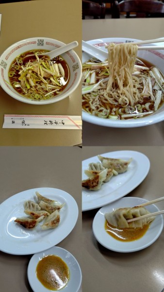 「『ねぎラーメン+ギョーザ(¥800+550)』」@偕楽の写真