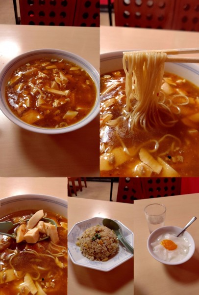 「『麻婆豆腐そば+半チャーハンセット(¥1100)』」@安楽の写真