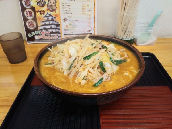 「辛味噌タンメン　大盛り　930+110円」@らーめん会津藩の写真