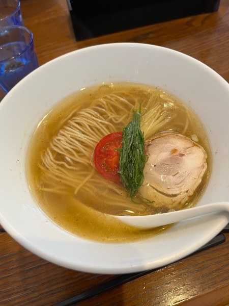 「白そば＋餃子」@麺屋 ブルーズの写真