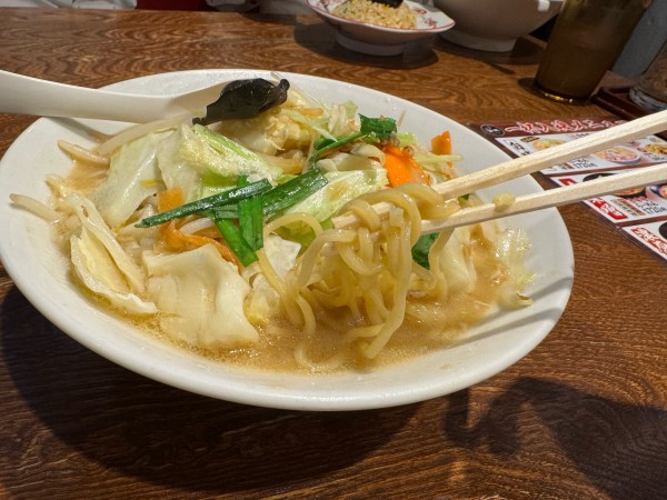 「白味噌タンメン　大盛　890円」@伝丸 薬円台店の写真