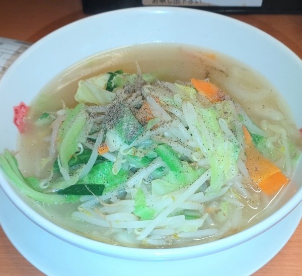 「野菜たっぷりタンメン大盛」@日高屋 秋葉原駅南店の写真