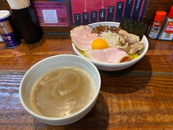 「ゼロのつけ麺」@元祖一条流がんこラーメン たま館分店の写真