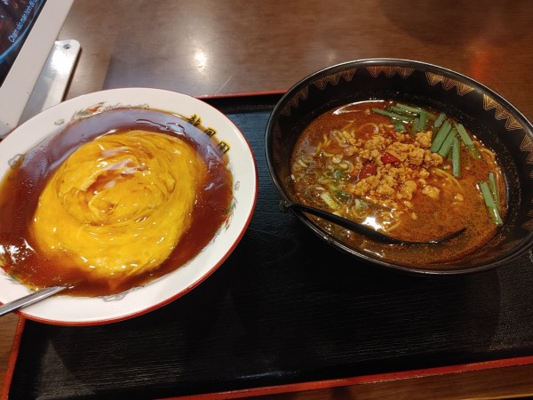 「ラーメンセット「麻婆麺と天津飯」」@龍鳳園 竜王店の写真