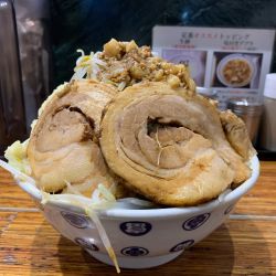 濃厚雷そば　大　ニンニク野菜　雷トッピング