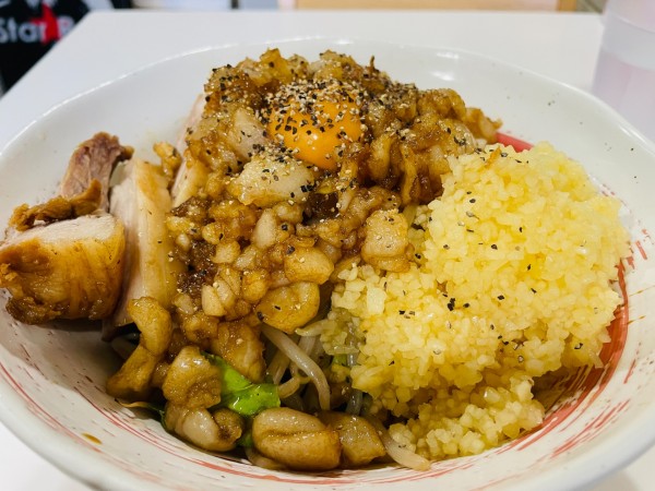 「二郎系まぜそば 他 1,300円」@大阪やきそば亭の写真