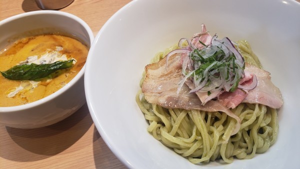 「限定  濃厚つけ麺～富士山サーモンと京野菜」@セキレイ 〜NIBOSHI no D5〜の写真