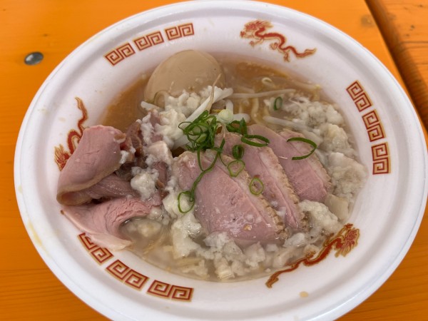 「【柳麺 呉田】背脂浮麹味噌ラーメン+鴨チャーシュー＋半熟玉子」@大つけ麺博 Presents 日本ラーメン大百科の写真