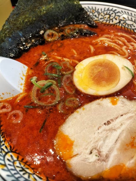 「赤醤油豚骨糖質50%off麺830円税別」@丸源ラーメン 千葉寺店の写真