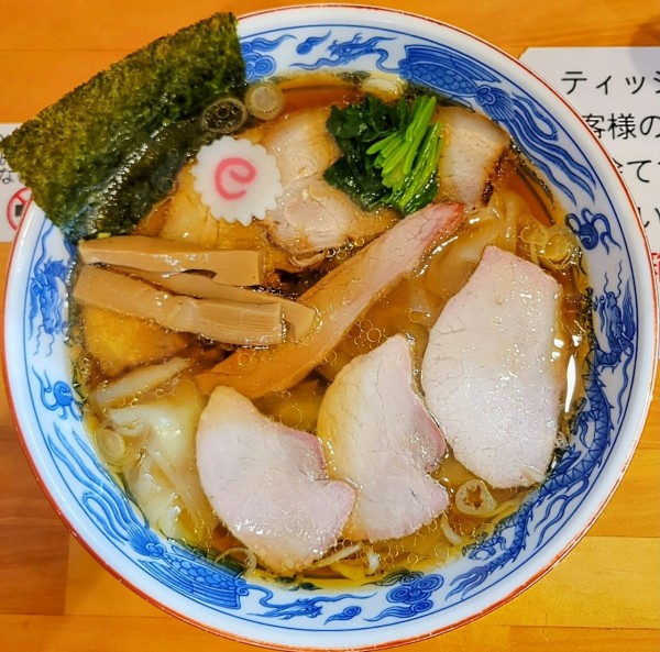 「焼豚ワンタン麺」@白河手打中華そば 法隆の写真