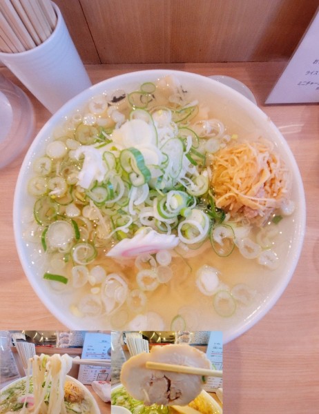 「生姜らーめん + ネギ + メンマ」@しょうがラーメン七の庫の写真