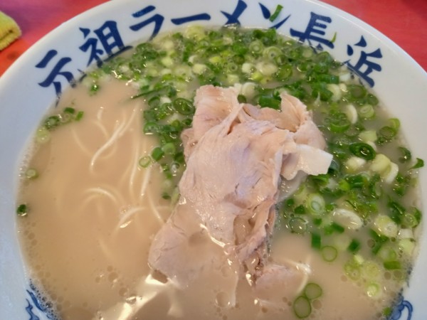 「とんこつらーめん 600円」@元祖ラーメン長浜 元長屋の写真