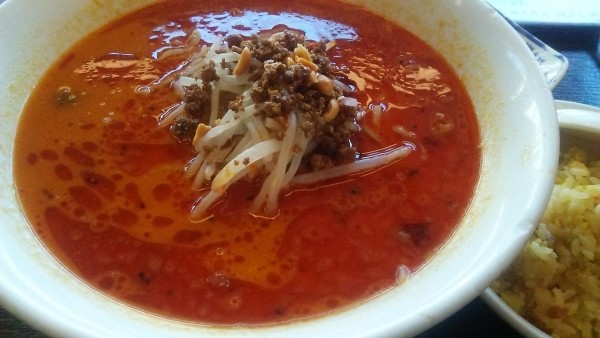 「ランチ 四川汁あり担々麺セット 850円」@川国志の写真