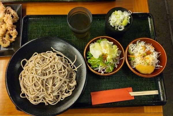 「もりそば並＆小」@石臼十割そば森久の写真