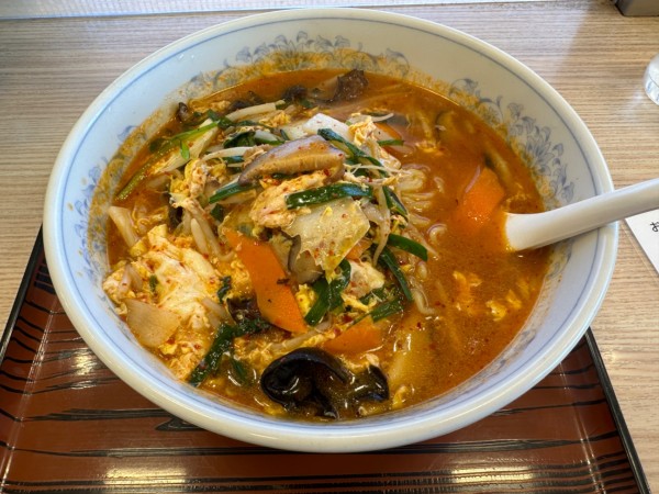 「旨辛菜麺(並盛)680円」@ぎょうざの満洲 伊勢崎駅前店の写真