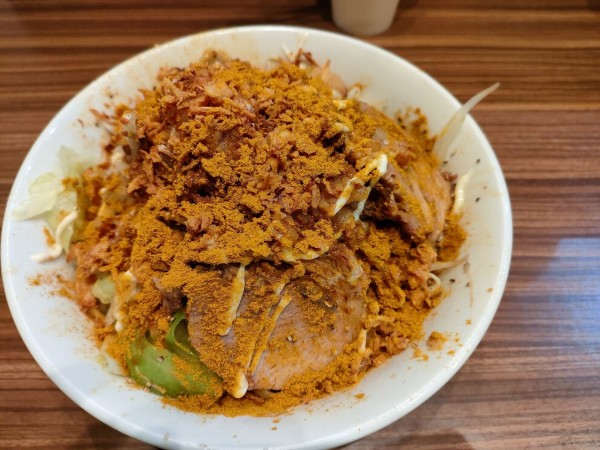 「カレー汁なし　にんにく少しアブラマシ」@夢を語れ 岐阜の写真