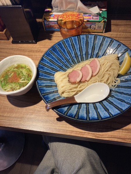 「鴨と蛤出汁のつけそば」@中華そば 鷸の写真