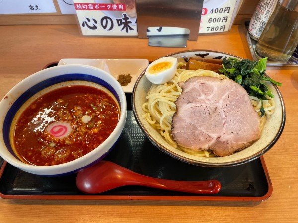 「限定　辛味噌つけ麺」@佐貫大勝軒ゆうの写真