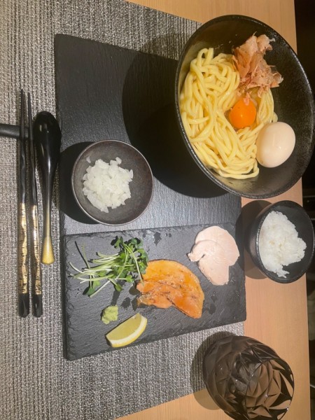 「特製たまごかけ麺　大」@麺屋 二二一の写真