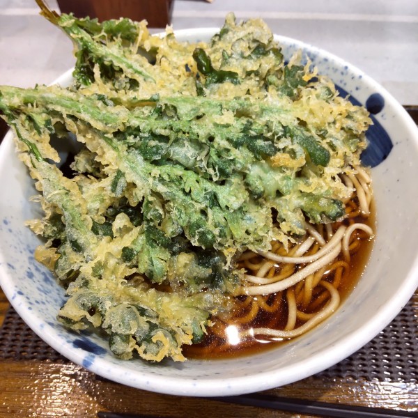 「【店舗限定】W春菊天（￥620）」@しぶそば 池上店の写真