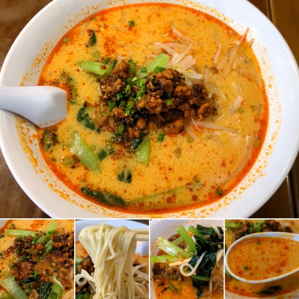 「担々麺セット　1400円」@穂豊小籠包 上野店の写真