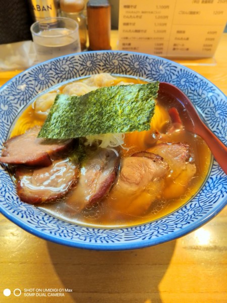 「わんたん焼豚そば」@支那そば なかじまの写真