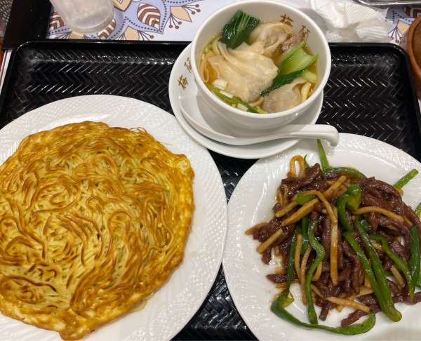 「梅蘭焼きそばランチセット」@梅蘭 ベイクォーター店の写真