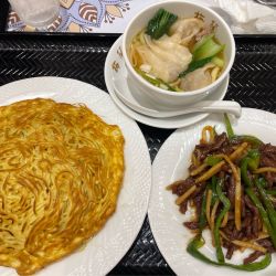 梅蘭焼きそばランチセット