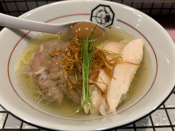 「全部のせ極旨ホタテ塩そば細麺」@81番の写真