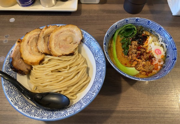 「【限定】担々つけ麺(並)＋バラチャーシュー」@狼煙 〜NOROSHI〜の写真