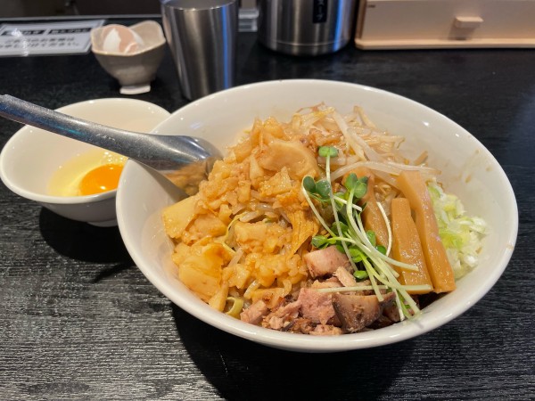 「まぜそば」@つけめんTETSU 三鷹店の写真