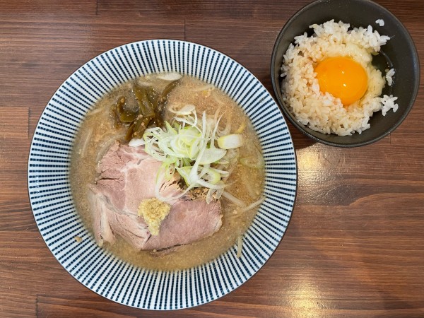 「ランチセット（味噌らーめん、TKG）」@灼味噌らーめん 八堂八の写真