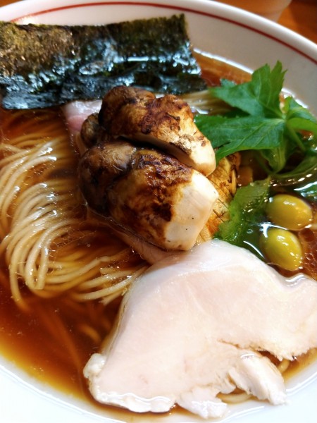「松茸の醤油そば」@麺屋 謝の写真