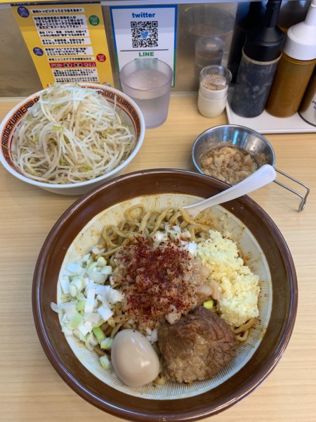 「辛い汁なし」@麺屋 顎で喰らえの写真