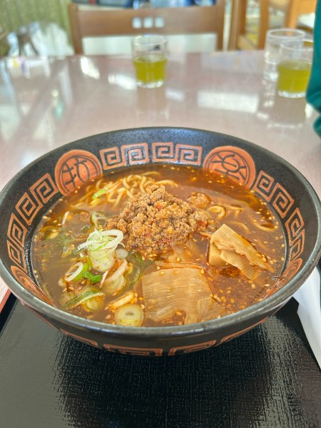 「大多喜猪坦々麺　880円」@たけゆらの里おおたきの写真