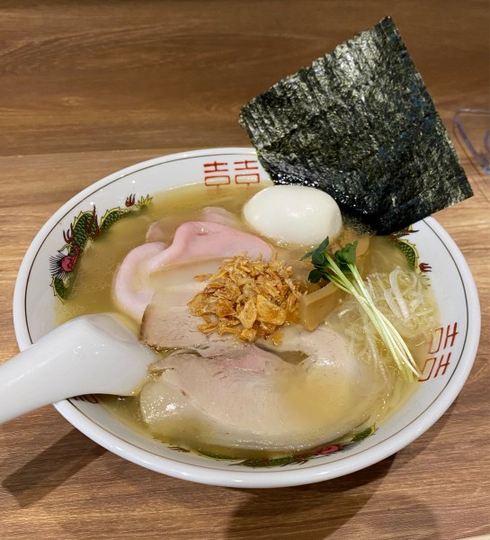 「中華そば・塩 ¥1000 ＆ 味玉¥150」@麺庵 利休の写真