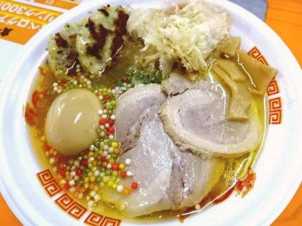 「【東京】麺屋音『日本三大自鶏 金色歳白湯Wチャーシュー』＋α」@大つけ麺博 Presents 日本ラーメン大百科の写真