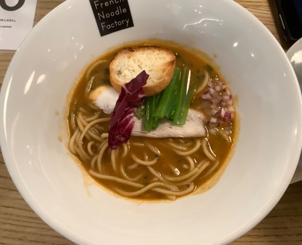 「岩のりラーメン」@French Noodle Factory 東京ドームラクーア店の写真