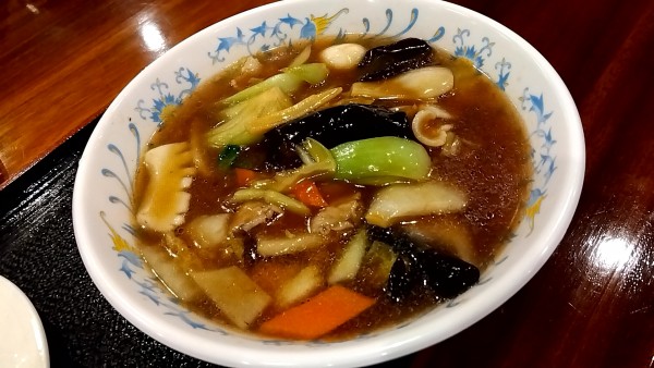 「五目つゆそば（半炒飯ランチセットで８２５円）」@アジア中華創作料理 天府餃子城の写真