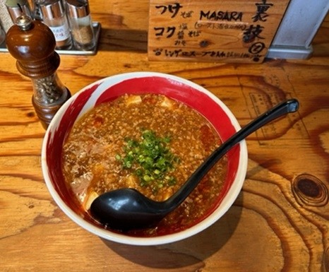 「相模原産ぶどう山椒使用 ピリッと麻婆麺　950円。」@麺場 浜虎 横浜店の写真