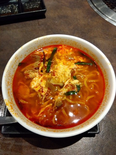 「カルビラーメン」@熟成焼肉いちばん 石岡店の写真