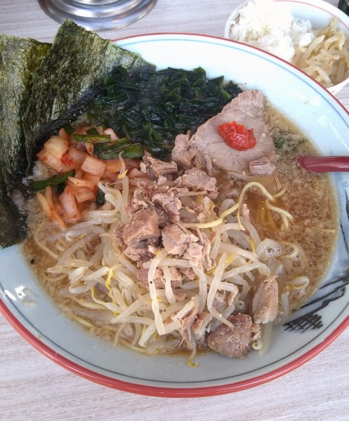 「味噌ラーメン+もやし+半ライス」@ラーメンショップ 122号騎西店の写真