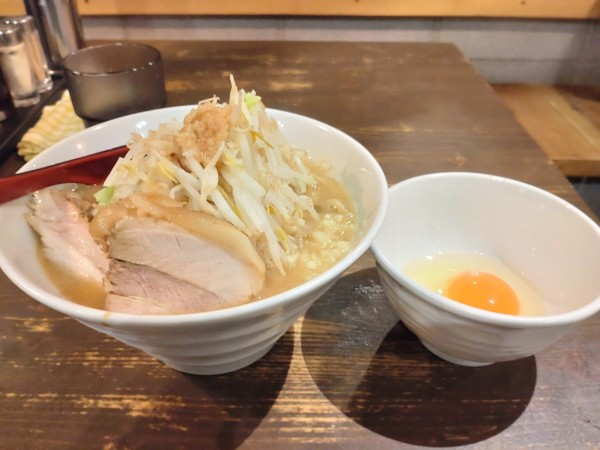 「限定二郎系らーめん　麺少なめ　ニンニク」@麺処 青野の写真