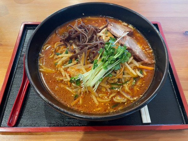 「地獄らーめん（麺大盛）」@地獄ラーメン 大勝園の写真