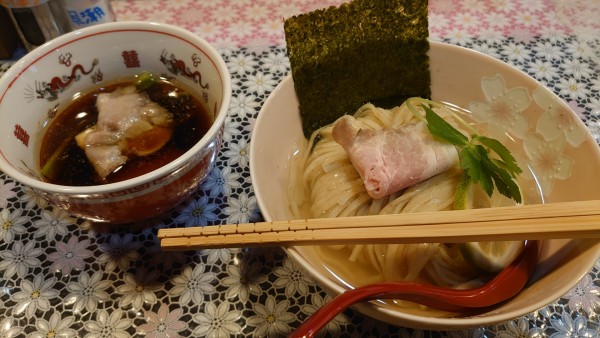 「比内地鶏つけ麺 BABY」@ベイビーマルソン さくら麺菓の写真