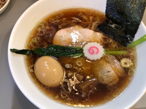 「手打ち中華➕味玉子」@白河手打ちラーメン アサガキタの写真